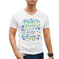 Don’t Hear What I Didn’t Say Autism Awareness Valentine Raglan Baseball Tee Men's V-Neck T-Shirt