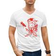 Drippy Baseball Mascot Valentine Heart Glasses Cartoon Men's V-Neck T-Shirt Drippy Baseball Mascot Valentine Heart Glasses Cartoon Men's V-Neck T-Shirt