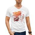 Football Basketball Baseball Heart Valentine Boys Men Kid Men's V-Neck T-Shirt