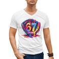 Gen Alpha Slang Ice Cream Drip Six Seven 67 Baseball Catcher Men's V-Neck T-Shirt Gen Alpha Slang Ice Cream Drip Six Seven 67 Baseball Catcher Men's V-Neck T-Shirt