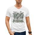 Happy 100th Day Of School Baseball Camo Boys Kids Toddler Men's V-Neck T-Shirt Happy 100th Day Of School Baseball Camo Boys Kids Toddler Men's V-Neck T-Shirt