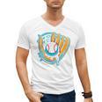 Ice Cream Baseball Mitt Drippy Scoop Baseball Sports Men's V-Neck T-Shirt Ice Cream Baseball Mitt Drippy Scoop Baseball Sports Men's V-Neck T-Shirt