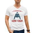 I'm Working From Home Today Baseball Lover Men Women Men's V-Neck T-Shirt