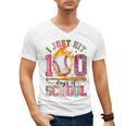 I Just Hit 100 Days Of School Baseball Lovers Fans Boys Kids Men's V-Neck T-Shirt I Just Hit 100 Days Of School Baseball Lovers Fans Boys Kids Men's V-Neck T-Shirt