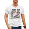 I Just Hit 100 Days Of School Teacher Baseball Boys Kids Men's V-Neck T-Shirt I Just Hit 100 Days Of School Teacher Baseball Boys Kids Men's V-Neck T-Shirt