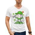 Kids Boys Happy St Patricks Day Kids Baseball Ice Cream Drip Men's V-Neck T-Shirt