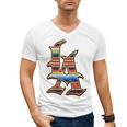 LA Sarape Los Angeles LA Sarape East LA Baseball Mexican Premium Tri-Blend Men's V-Neck T-Shirt LA Sarape Los Angeles LA Sarape East LA Baseball Mexican Premium Tri-Blend Men's V-Neck T-Shirt