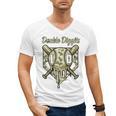 Old School Camo Baseball Drip Double Digits 10th Birthday Men's V-Neck T-Shirt