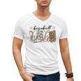 Preppy Baseball Mama Coquette Bow Game Day Mom Mother Men's V-Neck T-Shirt Preppy Baseball Mama Coquette Bow Game Day Mom Mother Men's V-Neck T-Shirt