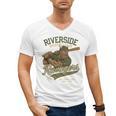 Riverside Ravagers Retro Minor League Baseball Men's V-Neck T-Shirt Riverside Ravagers Retro Minor League Baseball Men's V-Neck T-Shirt