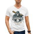 Sioux City Silverbacks Retro Minor League Baseball Men's V-Neck T-Shirt