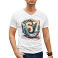 Six Seven Baseball Lifestyle 67 Meme Gen Alpha Slang Premium Tri-Blend Men's V-Neck T-Shirt