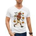 Skeleton Halloween Baseball Boys Men Kids Toddler Men's V-Neck T-Shirt Skeleton Halloween Baseball Boys Men Kids Toddler Men's V-Neck T-Shirt