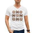 Soccer Bow Game Day Baseball Coquette Bow Women Girls Men's V-Neck T-Shirt Soccer Bow Game Day Baseball Coquette Bow Women Girls Men's V-Neck T-Shirt