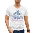 Tired But Caffeinated Baseball Mom Trendy Tired Baseball Mom Men's V-Neck T-Shirt Tired But Caffeinated Baseball Mom Trendy Tired Baseball Mom Men's V-Neck T-Shirt