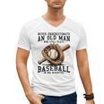 Never Underestimate Old Man Plays Baseball In His Seventies Men's V-Neck T-Shirt Never Underestimate Old Man Plays Baseball In His Seventies Men's V-Neck T-Shirt