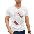 Vintage Baseball 8 Jersey Number 8 Men's V-Neck T-Shirt Vintage Baseball 8 Jersey Number 8 Men's V-Neck T-Shirt
