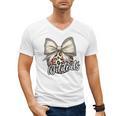 Wildcats Baseball Leopard Print Coquette Bow Mascot Game Day Men's V-Neck T-Shirt Wildcats Baseball Leopard Print Coquette Bow Mascot Game Day Men's V-Neck T-Shirt