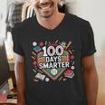 100 Day Baseball School Sports Kids Men's V-Neck T-Shirt