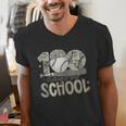 100 Days Of School Baseball Cap Boy School Teacher Men's V-Neck T-Shirt