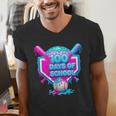 100 Days Of School Baseball Drip 100 Days For Boys And Kids Men's V-Neck T-Shirt 100 Days Of School Baseball Drip 100 Days For Boys And Kids Men's V-Neck T-Shirt