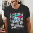 100 Days Of School Baseball Drip Ice Cream Boys Kids Men's V-Neck T-Shirt 100 Days Of School Baseball Drip Ice Cream Boys Kids Men's V-Neck T-Shirt
