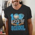 100 Days Of School Baseball Ice Cream Drip Student Kids Boys Men's V-Neck T-Shirt 100 Days Of School Baseball Ice Cream Drip Student Kids Boys Men's V-Neck T-Shirt