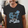 6 7 Meme Official Teenager 13th Birthday Baseball Boy Men's V-Neck T-Shirt 6 7 Meme Official Teenager 13th Birthday Baseball Boy Men's V-Neck T-Shirt