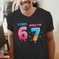 I Was 6 Now I'm 7 Birthday Baseball Drip For Boys Kid Men's V-Neck T-Shirt I Was 6 Now I'm 7 Birthday Baseball Drip For Boys Kid Men's V-Neck T-Shirt