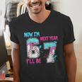 Now Im 6 Next Year I'Ll Be 7 Baseball Ice Cream Drip 67 Meme Men's V-Neck T-Shirt