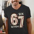 67 Baseball Six Seven 6 7 Meme Kids 67 Teen Boys 6-7 Men's V-Neck T-Shirt 67 Baseball Six Seven 6 7 Meme Kids 67 Teen Boys 6-7 Men's V-Neck T-Shirt