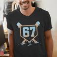 67 Ice Cream Drip Baseball Meme Six Seven Gen Alpha Men's V-Neck T-Shirt