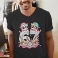 67 Meme Kawaii Cats Baseball Ice Cream Drip 6 7 Kids Men's V-Neck T-Shirt 67 Meme Kawaii Cats Baseball Ice Cream Drip 6 7 Kids Men's V-Neck T-Shirt