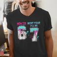 6th Birthday Now I'm 6 Next Year I'Ll Be 7 Baseball Drip 67 Men's V-Neck T-Shirt 6th Birthday Now I'm 6 Next Year I'Ll Be 7 Baseball Drip 67 Men's V-Neck T-Shirt
