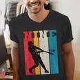 9th Birthday Nine Baseball Batter 9 Year Old Bday Boys Kids Men's V-Neck T-Shirt 9th Birthday Nine Baseball Batter 9 Year Old Bday Boys Kids Men's V-Neck T-Shirt