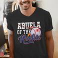 Abuela Rookie Of Year 1st Birthday Baseball Theme Matching Men's V-Neck T-Shirt Abuela Rookie Of Year 1st Birthday Baseball Theme Matching Men's V-Neck T-Shirt