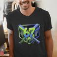 Awesome 67 Baseball Drip Effect Baseball 6-7 Meme Graphic Men's V-Neck T-Shirt Awesome 67 Baseball Drip Effect Baseball 6-7 Meme Graphic Men's V-Neck T-Shirt