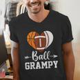 Ball Grampy Basketball Football Baseball Player Men's V-Neck T-Shirt Ball Grampy Basketball Football Baseball Player Men's V-Neck T-Shirt