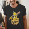 Banana Baseball Fruit Men's V-Neck T-Shirt Banana Baseball Fruit Men's V-Neck T-Shirt