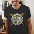 Baseball 100th Day Of School Camouflage Men's V-Neck T-Shirt Baseball 100th Day Of School Camouflage Men's V-Neck T-Shirt