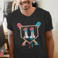 Baseball 11 Year Old Ice Cream Drip 11th Birthday Boy Player Men's V-Neck T-Shirt Baseball 11 Year Old Ice Cream Drip 11th Birthday Boy Player Men's V-Neck T-Shirt