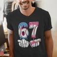 Baseball 67 Ice Cream Drip Six Seven Boys Girls Meme Men's V-Neck T-Shirt