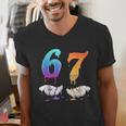 Baseball 67 Ice Cream Drip Six Seven Boys Meme Men's V-Neck T-Shirt