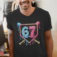 Baseball 67 Ice Cream Drip Six Seven Meme Boy Girl Kid Men's V-Neck T-Shirt