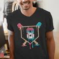 Baseball 8 Year Old Ice Cream Drip 8th Birthday Boys Player Men's V-Neck T-Shirt Baseball 8 Year Old Ice Cream Drip 8th Birthday Boys Player Men's V-Neck T-Shirt