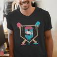 Baseball 9 Year Old Ice Cream Drip 9th Birthday Boys Player Men's V-Neck T-Shirt Baseball 9 Year Old Ice Cream Drip 9th Birthday Boys Player Men's V-Neck T-Shirt