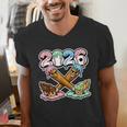 Baseball Bat 2026 Hands Drip Boys Ice Cream Dripping Youth Men's V-Neck T-Shirt