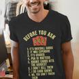 Baseball Card Collector Baseball Card Trading Men's V-Neck T-Shirt Baseball Card Collector Baseball Card Trading Men's V-Neck T-Shirt