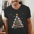 Baseball Christmas Tree Light Xmas Baseball Boys Kids Men's V-Neck T-Shirt Baseball Christmas Tree Light Xmas Baseball Boys Kids Men's V-Neck T-Shirt
