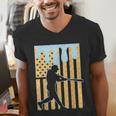 Baseball Drip Boys Dripping Ice Cream Baseball American Flag Men's V-Neck T-Shirt Baseball Drip Boys Dripping Ice Cream Baseball American Flag Men's V-Neck T-Shirt